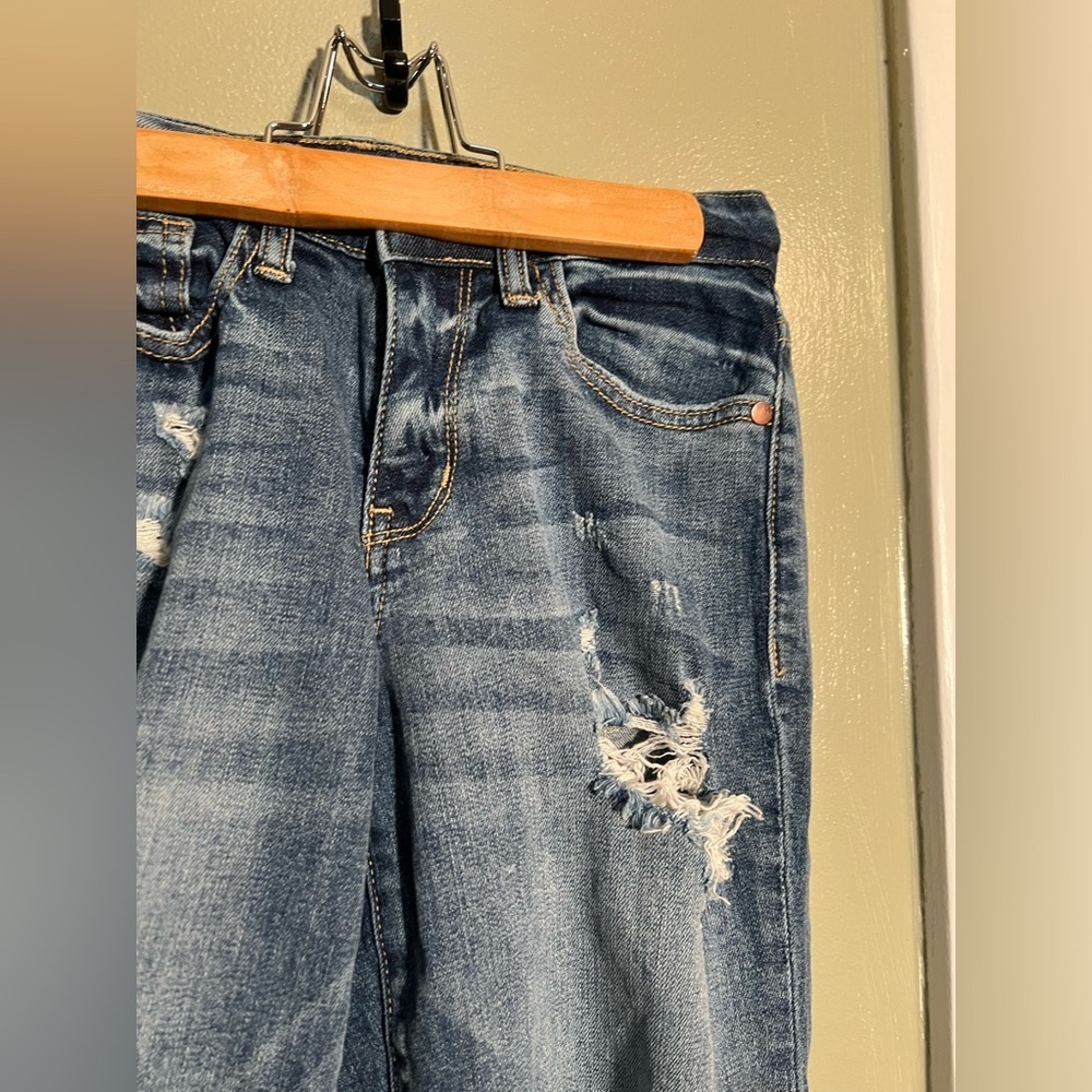 Judy Blue Women's Size 0/24 Boyfriend Fit Jeans Distressed Medium Wash JB8286MD - Picture 6 of 11
